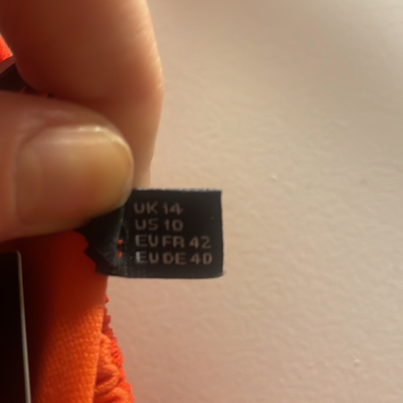 Maxi bright orange halter neck dress - Picture 4 of 4